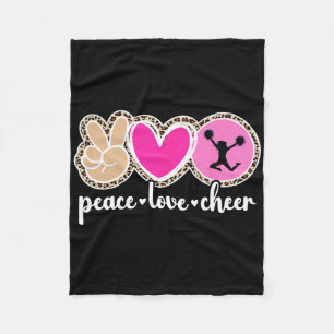 Manta Polar Paz Amor Ánimo Animadora Porristas