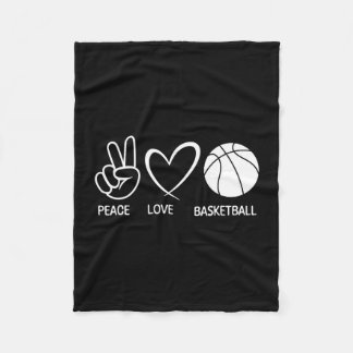 Manta Polar Paz amor baloncesto divertido amante del baloncest