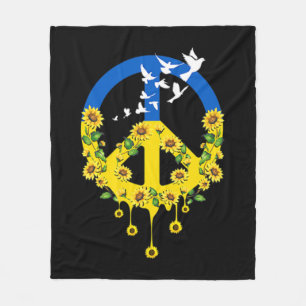 Manta Polar Paz Amor Ucrania Domina Ucrania Girasol Ucrania
