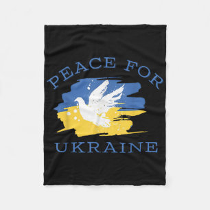 Manta Polar Paz por la bandera de Ucrania, apoyo a Ucrania, su
