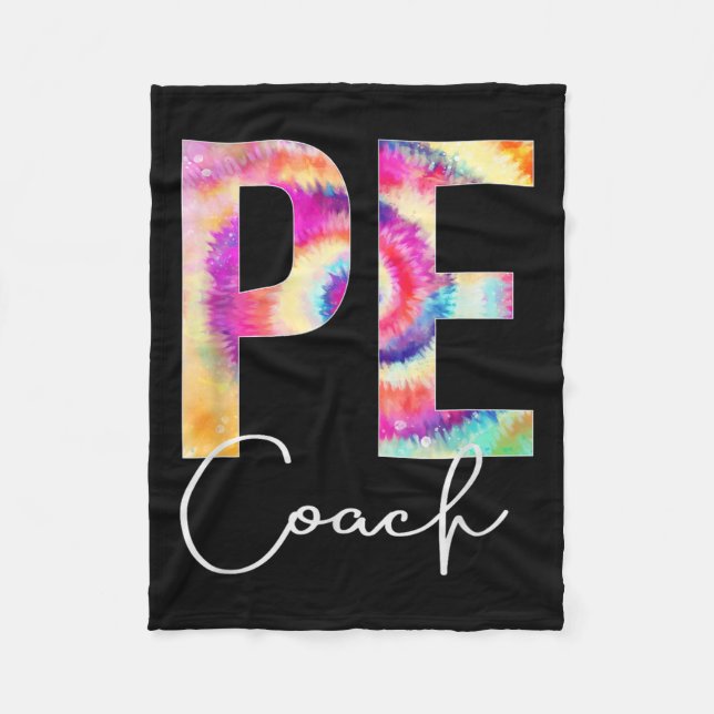 Manta Polar Pe Coach Tie Dye Back To School Women Appreciation (Anverso)
