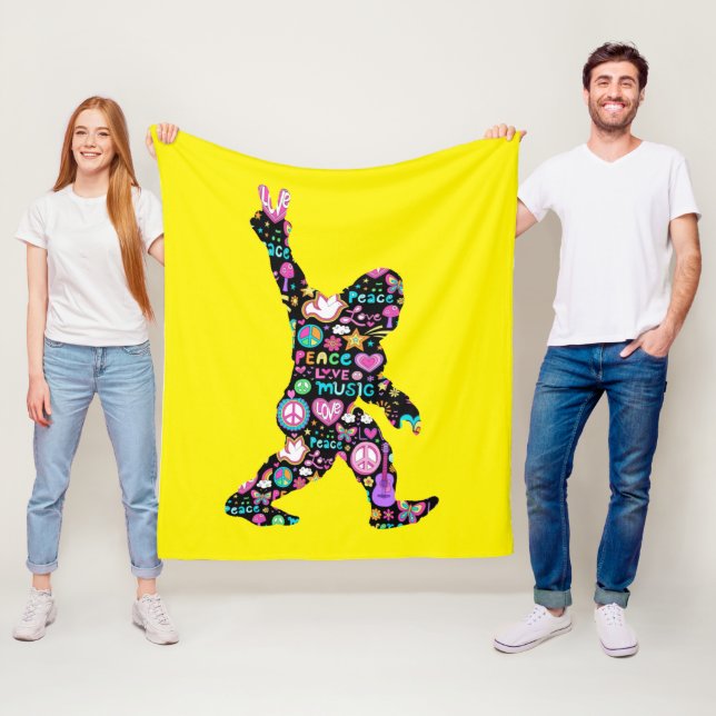 Manta Polar Peace Love Bigfoot Hippie Funny Bigfoot Lover (In situ)