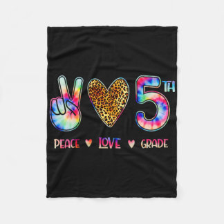 Manta Polar Peace Love Fifth Grade Squad Back To School Gift