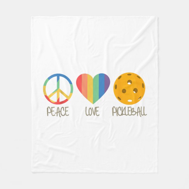 Manta Polar Peace Love Pickleball (Anverso)