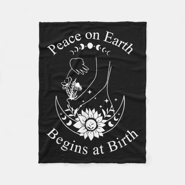 Manta Polar Peace On Earth Begins At Birth Doula Midwife  (Anverso)