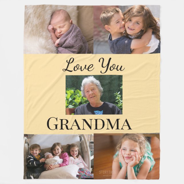 Manta Polar Peach Gradient 5-photo Family Tribute Keepsake (Anverso)