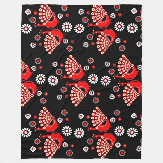 Manta Polar Peacock Art (Anverso)