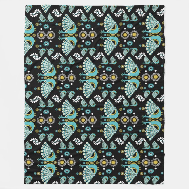 Manta Polar Peacock Art (Anverso)