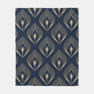 Manta Polar Peacock feather ombre pattern ditzy floral motif. 