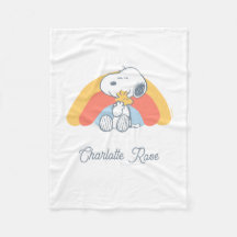 Peanuts | Snoopy & Woodstock Rainbow Baby Fleece B