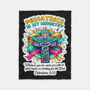 Manta Polar Pediatra cristiano Doctor Pediatría es mi mínimo
