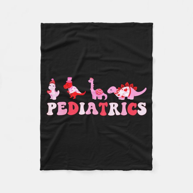 Manta Polar Pediatric Nurse Peds Nursing Cute Dinosaurs Valent (Anverso)