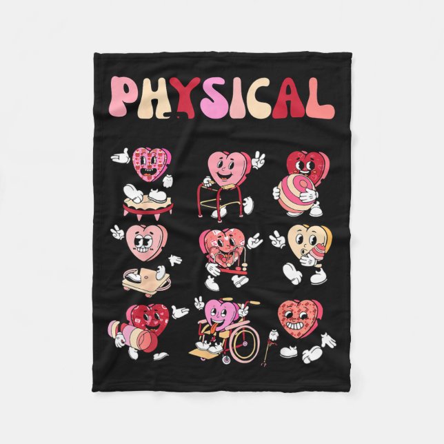 Manta Polar Pediatric Physical Therapy Pt Pta Happy Valentine' (Anverso)