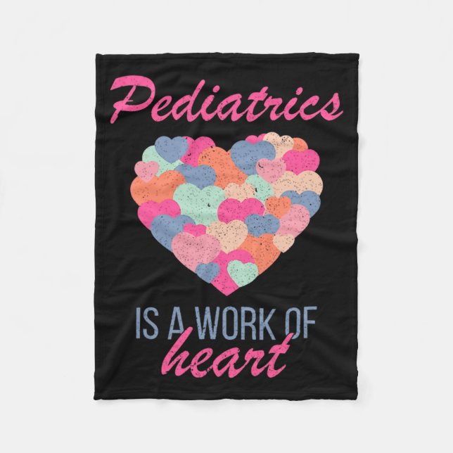 Manta Polar Pediatrics Is A Work Of Heart Valentines Day Pedia (Anverso)