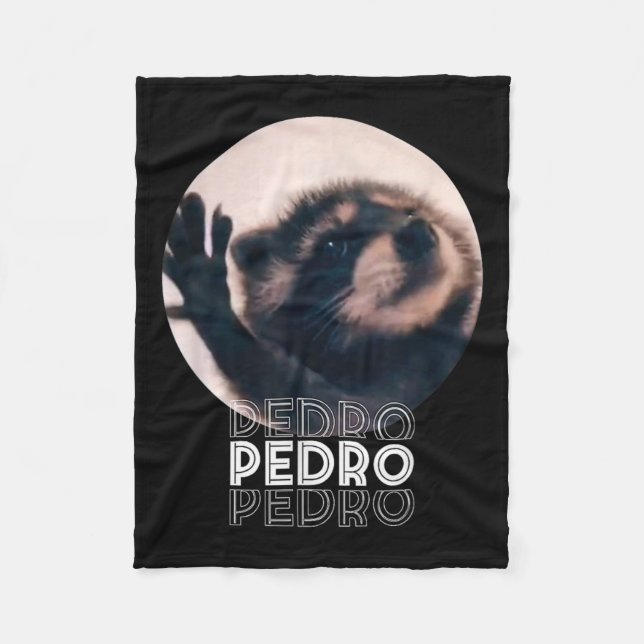 Manta Polar Pedro Racoon Danza Popular Meme de Internet Mapach (Anverso)