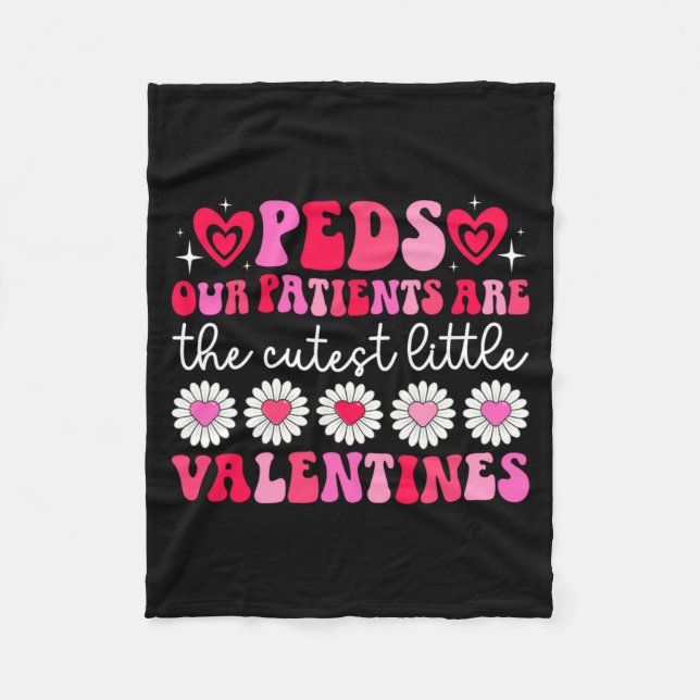 Manta Polar Peds Nurse Valentine Pediatric Nursing Valentines  (Anverso)