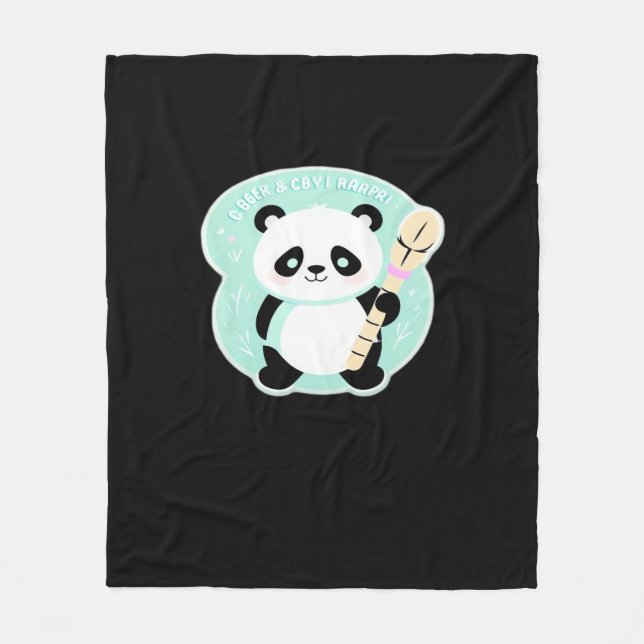 Manta Polar Peekabo Panda (Anverso)