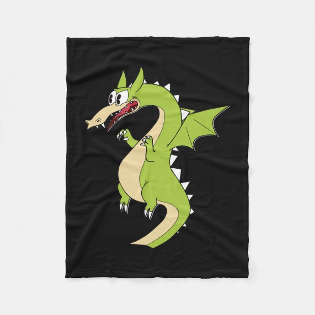 Manta Polar Pegatina de Cuphead Dragon (Matchstick) (Anverso)