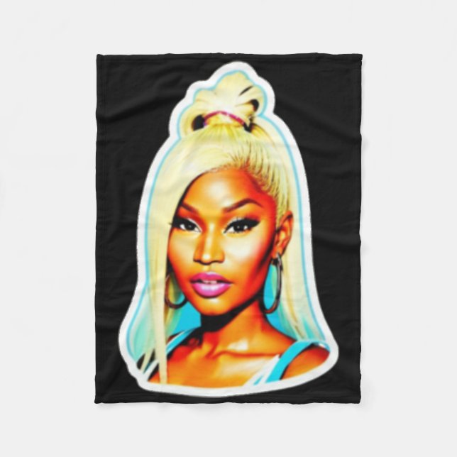 Manta Polar Pegatina de Nicki Minaj (Anverso)