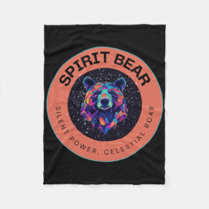 Manta Polar Pegatina de Tee del oso del oso espiritual