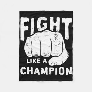 Manta Polar Pelea Boxeo Kickboxing Partido Luchador Artes Marc