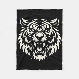 Manta Polar Pelea de Muay Thai Mma Tatuaje Rugido de Tigre Kic