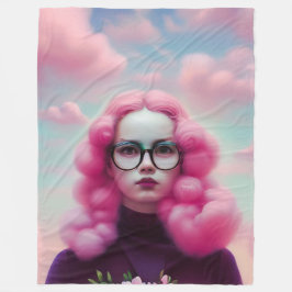 Manta Polar Pelo rosado serio