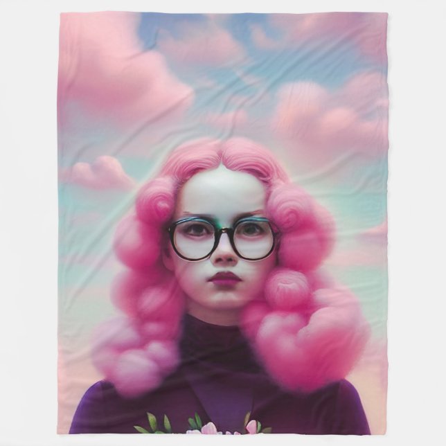 Manta Polar Pelo rosado serio (Anverso)