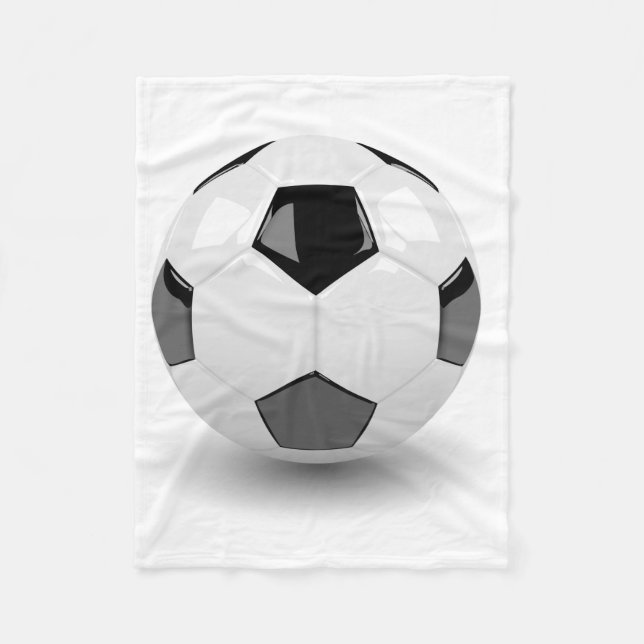 Manta Polar pelota de fútbol 3D (Anverso)