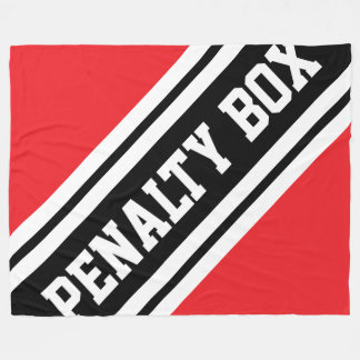 Manta Polar PENALTY BOX Bright Red Black White Racing Stripes