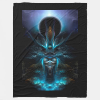 Manta Polar Penapia Fractal Art Fleece Blanket