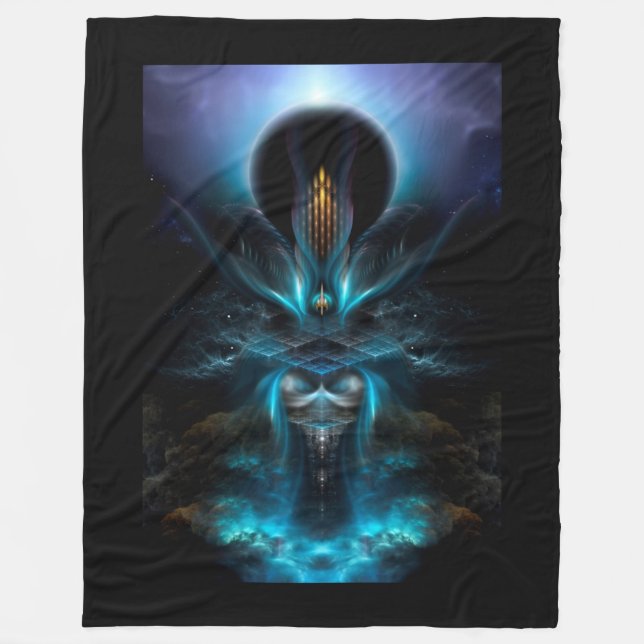 Manta Polar Penapia Fractal Art Fleece Blanket (Anverso)