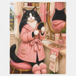 Manta Polar Penelope felino,gato