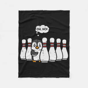 Manta Polar Penguin Bowling Pins Oh No Funny Bowler Hombres