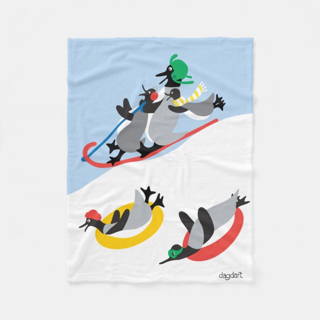 Manta Polar Penguins Sledding (Anverso)