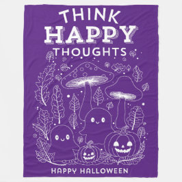 Manta Polar Pensamiento feliz colección Halloween