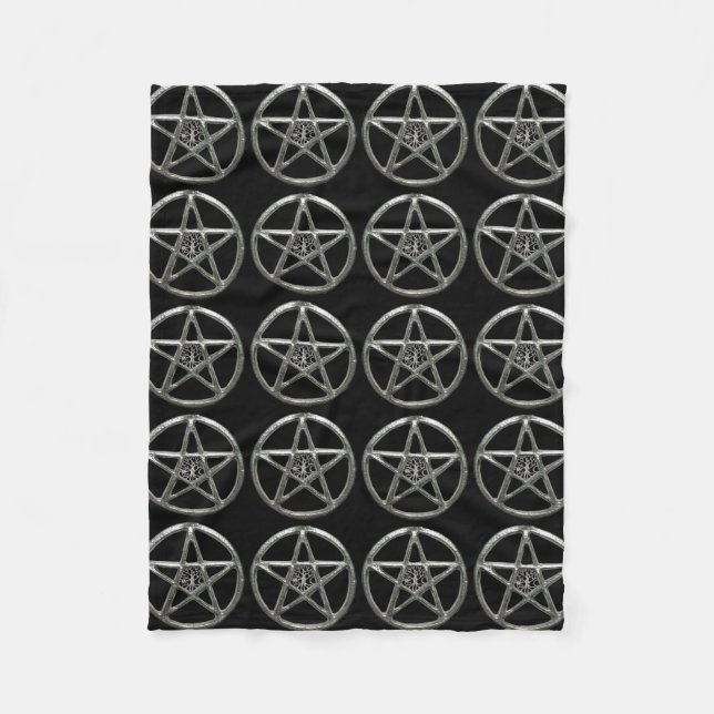 Manta Polar Pentacle Tree Of Life Fleece Blanket (Anverso)