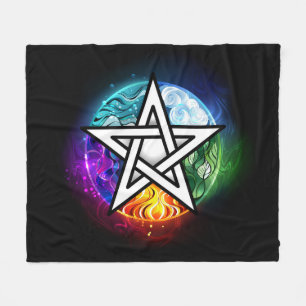 Manta Polar Pentagrama de Wiccan