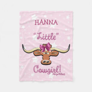 Manta Polar Pequeña Cowgirl Fleece Blanket