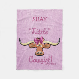 Manta Polar Pequeña Cowgirl Fleece Blanket