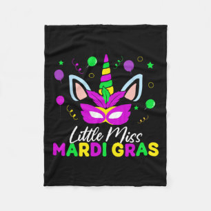 Manta Polar Pequeña Miss Mardi Gras Cute Mardi Gras Niños Todd