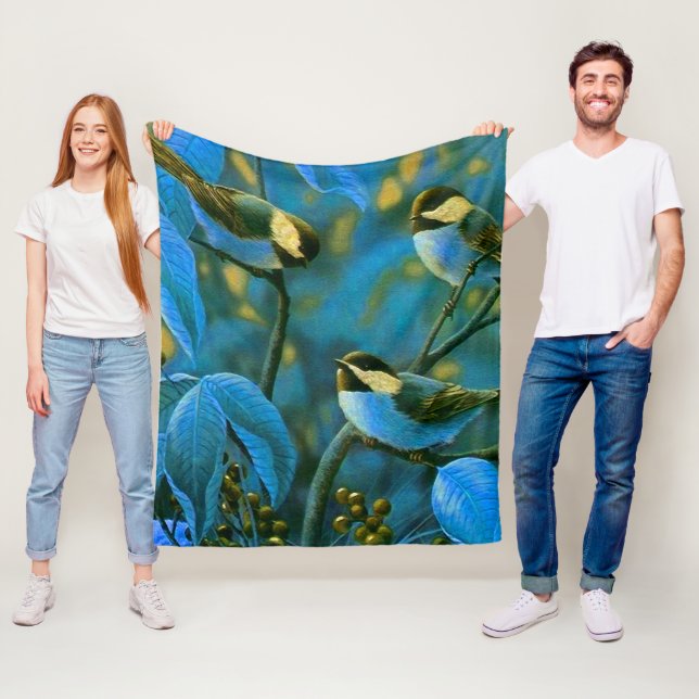 Manta Polar Pequeñas aves amarillas (In situ)