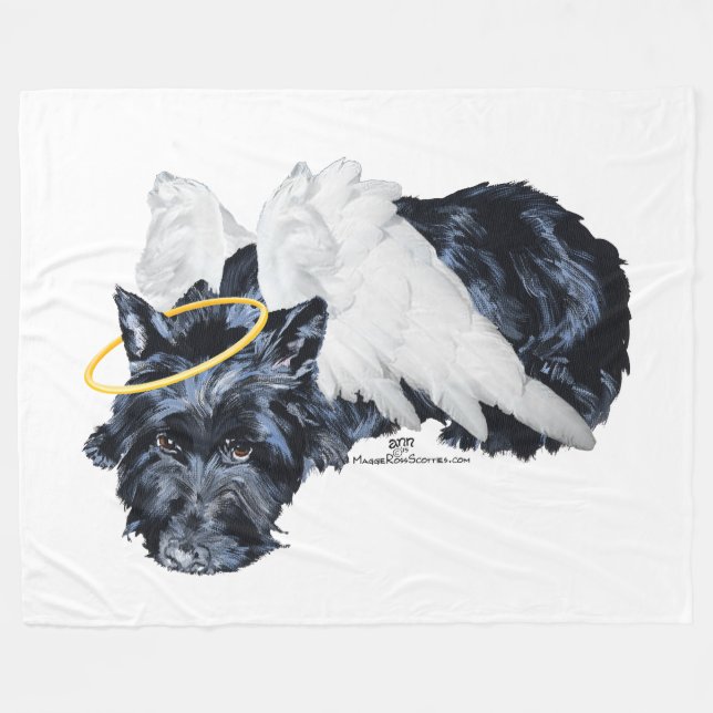 Manta Polar Pequeño Ángel Scottie Descansando (Frente (Horizontal))