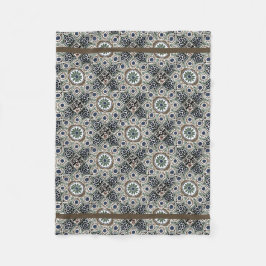 Manta Polar Pequeño boho con medallones de sol Fleece Blanket