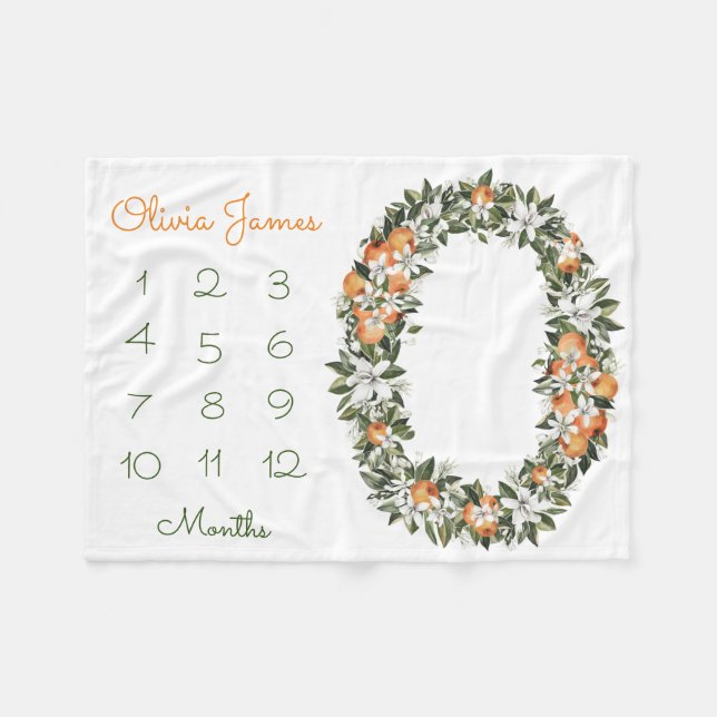 Manta Polar Pequeño hito de bebé cutáneo Moneda de bebé (Frente (Horizontal))