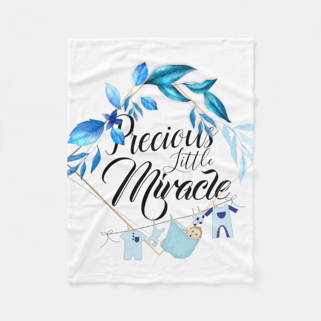 Manta Polar Pequeño Milagro Precioso (Anverso)