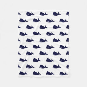 Manta Polar Pequeño modelo lindo de la ballena de azules