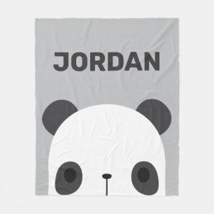 Manta Polar Pequeño oso oso panda con nombre personalizado