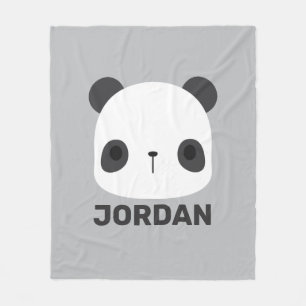 Manta Polar Pequeño oso oso panda con nombre personalizado