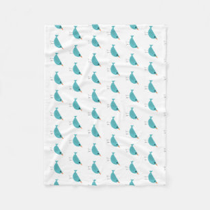 Manta Polar Pequeño pájaro azul